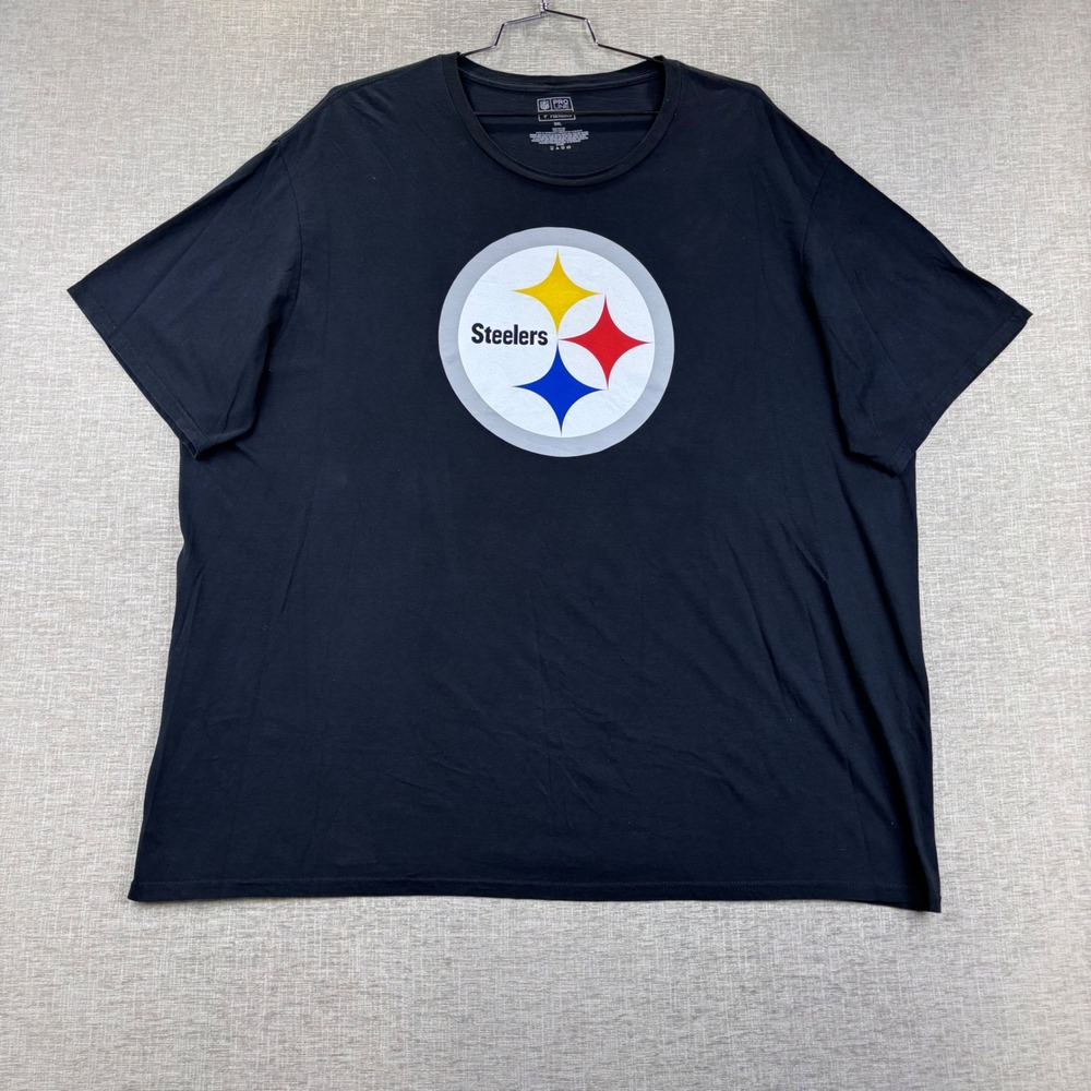 NFL Pro Line Fanatics Pittsburgh Steelers Black Graphic T-Shirt Mens 3XL